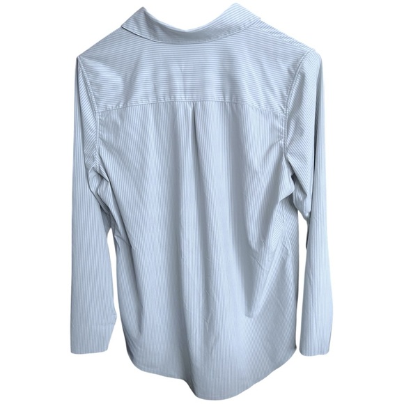 Athleta Urbanite Sleek Button Down Shirt Medium - Picture 3 of 7